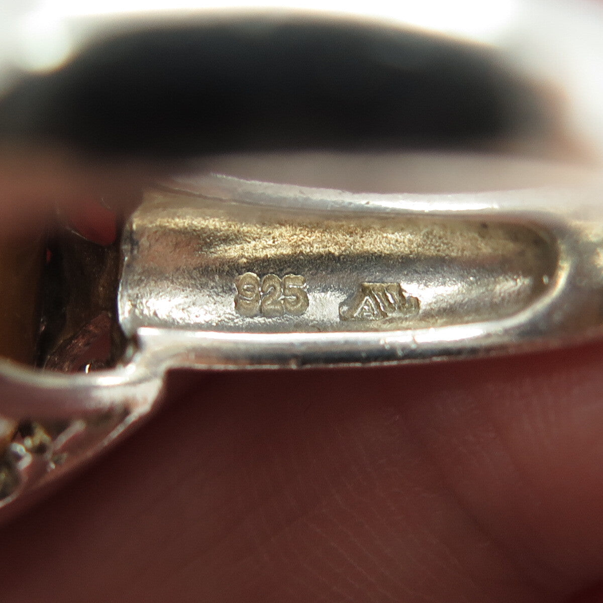 AIL Aluma 925 Sterling Silver Vintage Real Tiger Eye Modernist Ring Size 7.75