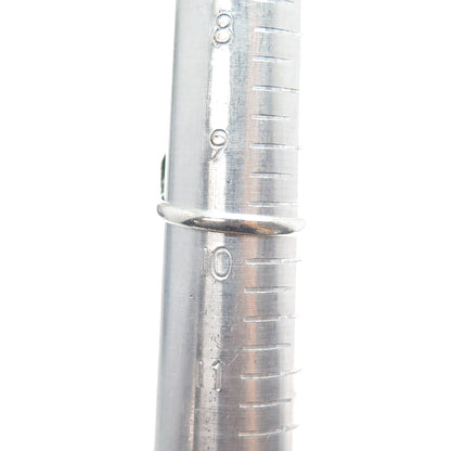 Old Pawn 925 Sterling Vintage Turquoise Flower Blossom Oxidized Ring Size 9.75