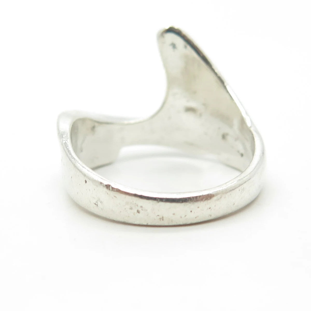 925 Sterling Silver Vintage Claw Cocktail Ring Size 7.5