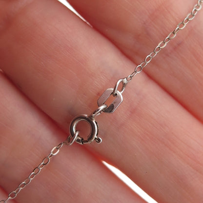 Chuck Clemency 925 Sterling Silver Real Tanzanite Cross Cable Chain Necklace 20"