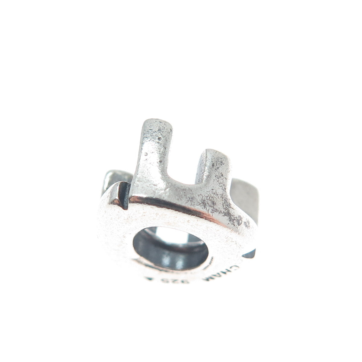 CHAMILIA 925 Sterling Silver Letter F Initial Bead Charm