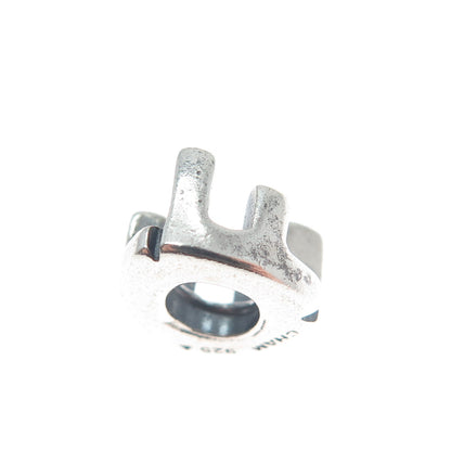 CHAMILIA 925 Sterling Silver Letter F Initial Bead Charm