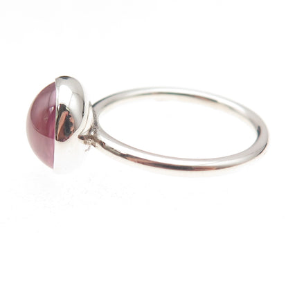 Pandora 925 Sterling Silver Rose Crystal Poetic Droplet Ring Size 7