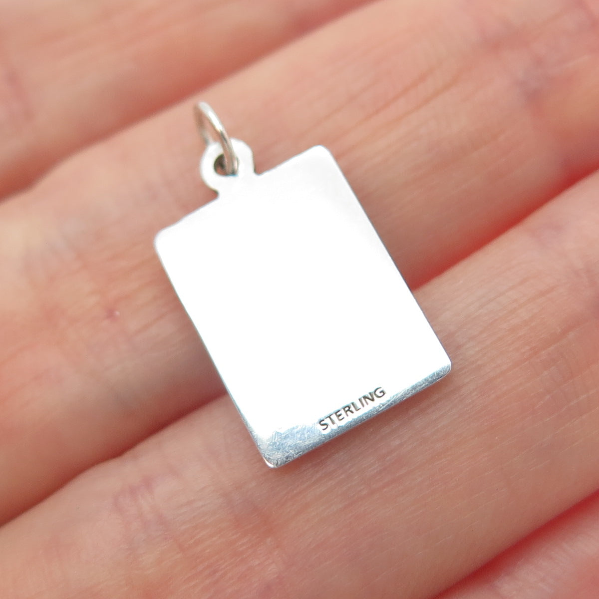 925 Sterling Enamel My Boyfriend Lives In The Future Minimalist Charm Pendant