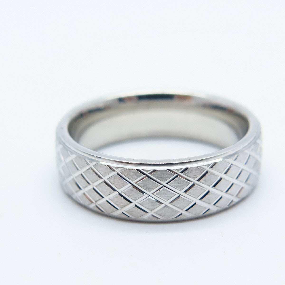 925 Sterling Silver Cage Band Ring Size 6.75