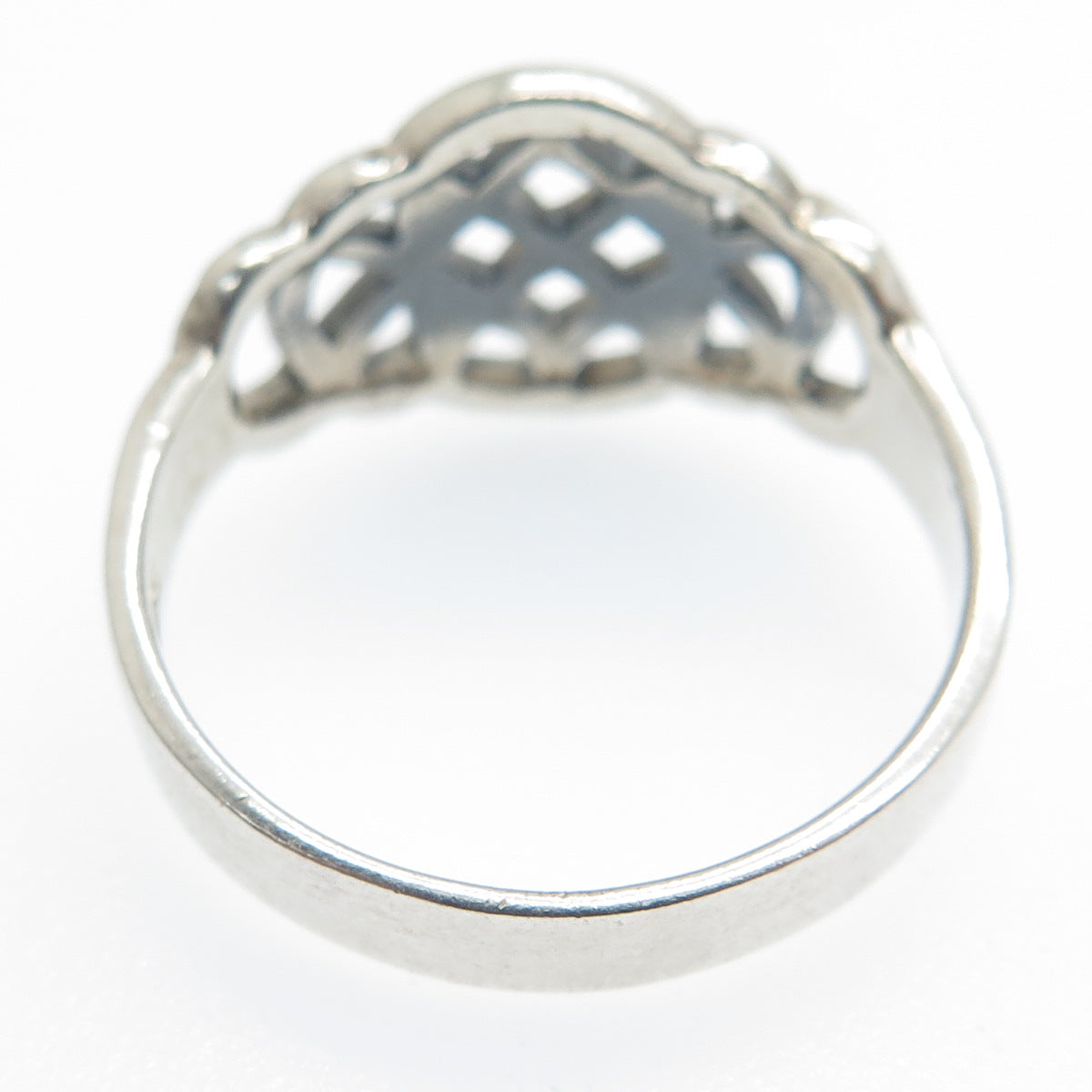 925 Sterling Silver Vintage Celtic Knot Ring Size 9.75