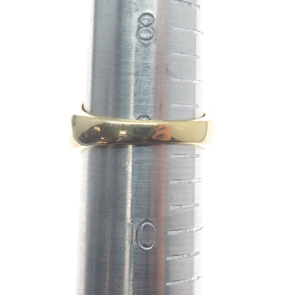 925 Sterling Silver Gold Plated Interlocked Modernist Ring Size 9.25