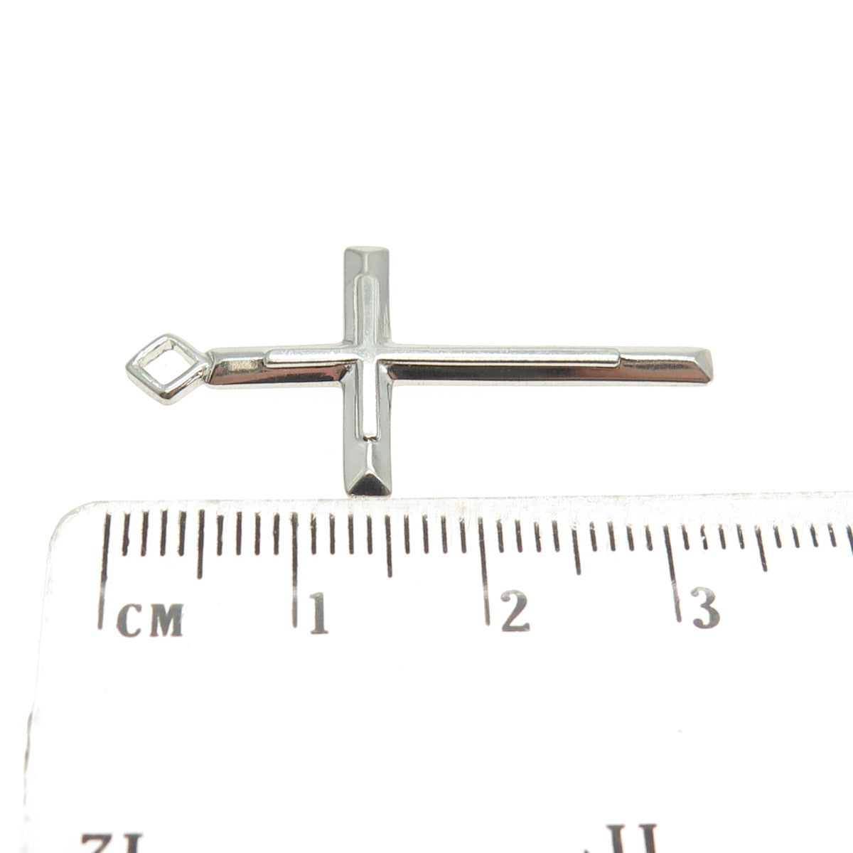 TRU-KAY 925 Sterling Silver Vintage Cross Religious Pendant