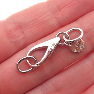 NISHI 925 Sterling Silver Bracelet / Necklace Lobster Lock Clasp