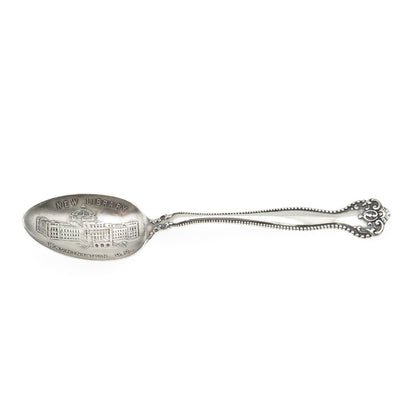 ALVIN Sterling Silver Antique Art Deco New Library Washington DC Coffee Spoon