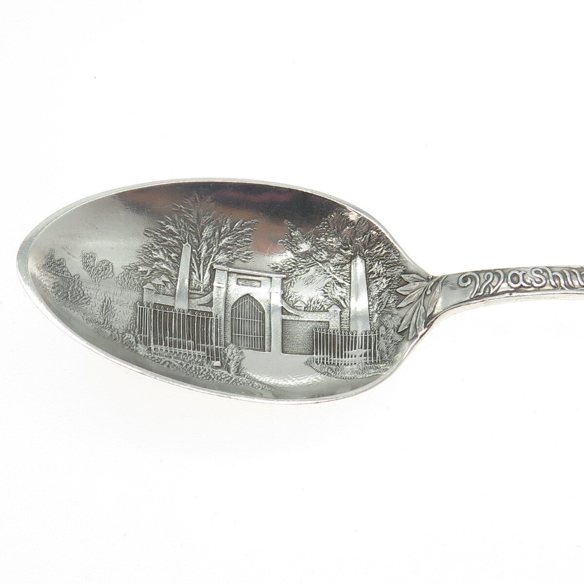 R. WALLACE & SONS Sterling Silver Antique Washington States & Cities Teaspoon