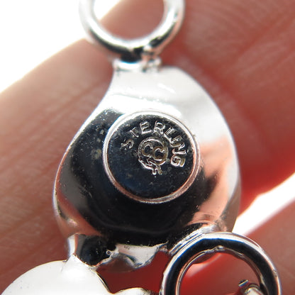 CURTIS CREATIONS 925 Sterling Silver Antique Real Hematite Centerpiece Pendant