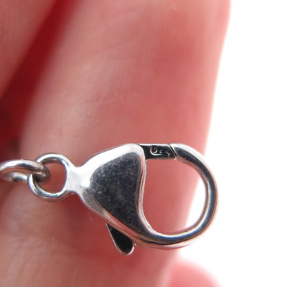 ROSS SIMONS 925 Sterling Silver Vintage Real Pearl Teardrop Link Bracelet 7.5"