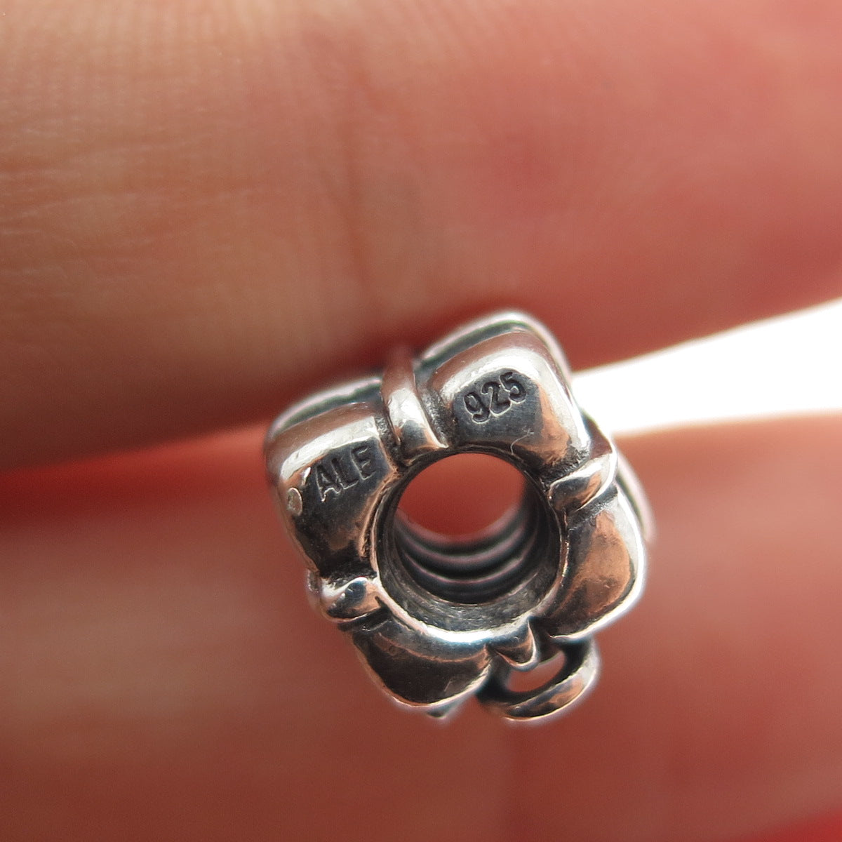 PANDORA 925 Sterling Silver Gift Box Slide Bead Charm