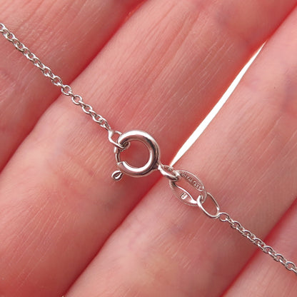 925 Sterling Silver Round-Cut C Z Graduated Drop Cable Chain Necklace 18"