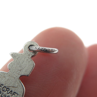 DANECRAFT 925 Sterling Silver Vintage Graduate Oxidized Pendant