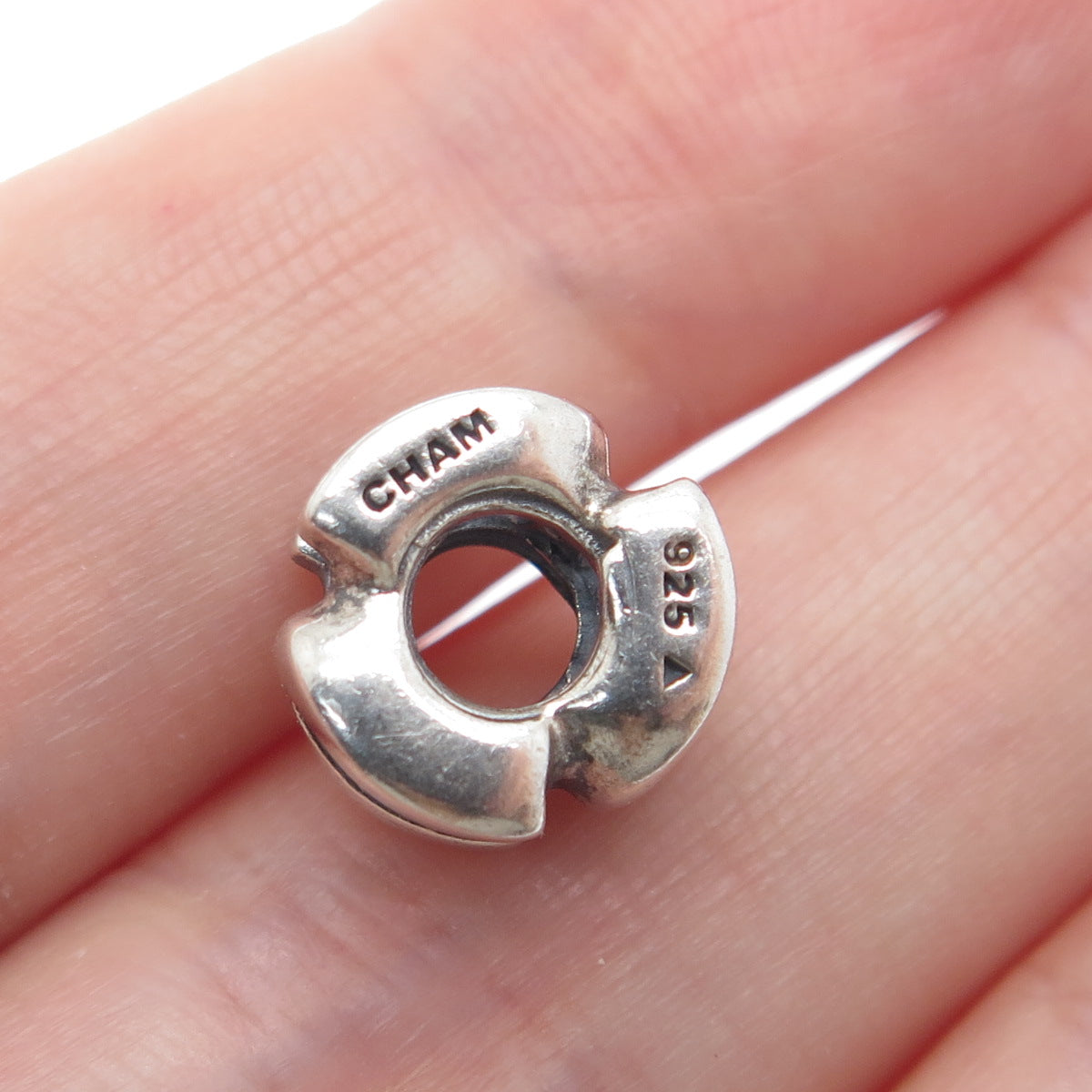 CHAMILIA 925 Sterling Silver Letter U Initial Bead Charm