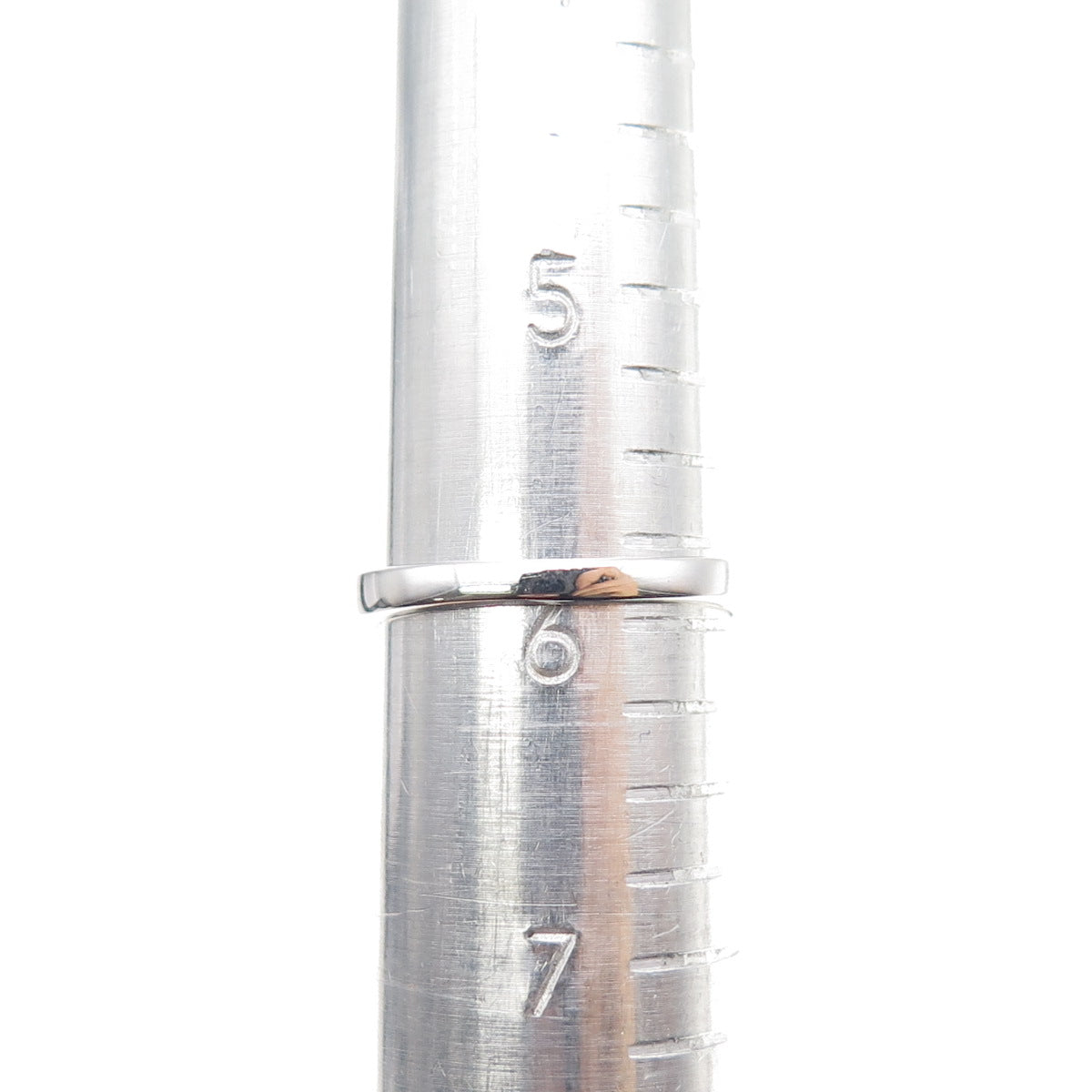 925 Sterling Silver Real Round-Cut Diamond Heart Ring Size 6