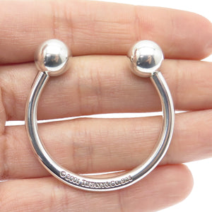 TIFFANY & CO. 925 Sterling Silver Vintage 2001 Screw Ball Key Ring