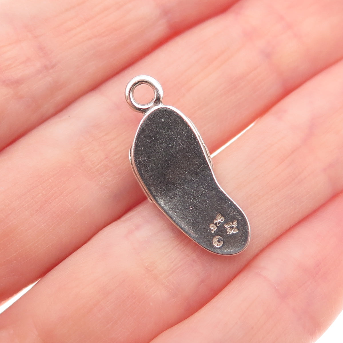 Sunwest 925 Sterling Silver Vintage Sandal Oxidized 3D Charm Pendant
