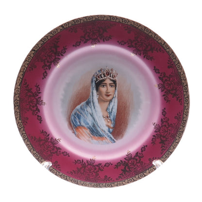 ROYAL BAYREUTH BAVARIA Antique Napoleon'S Wife Josephine Porcelain Cabinet Plate