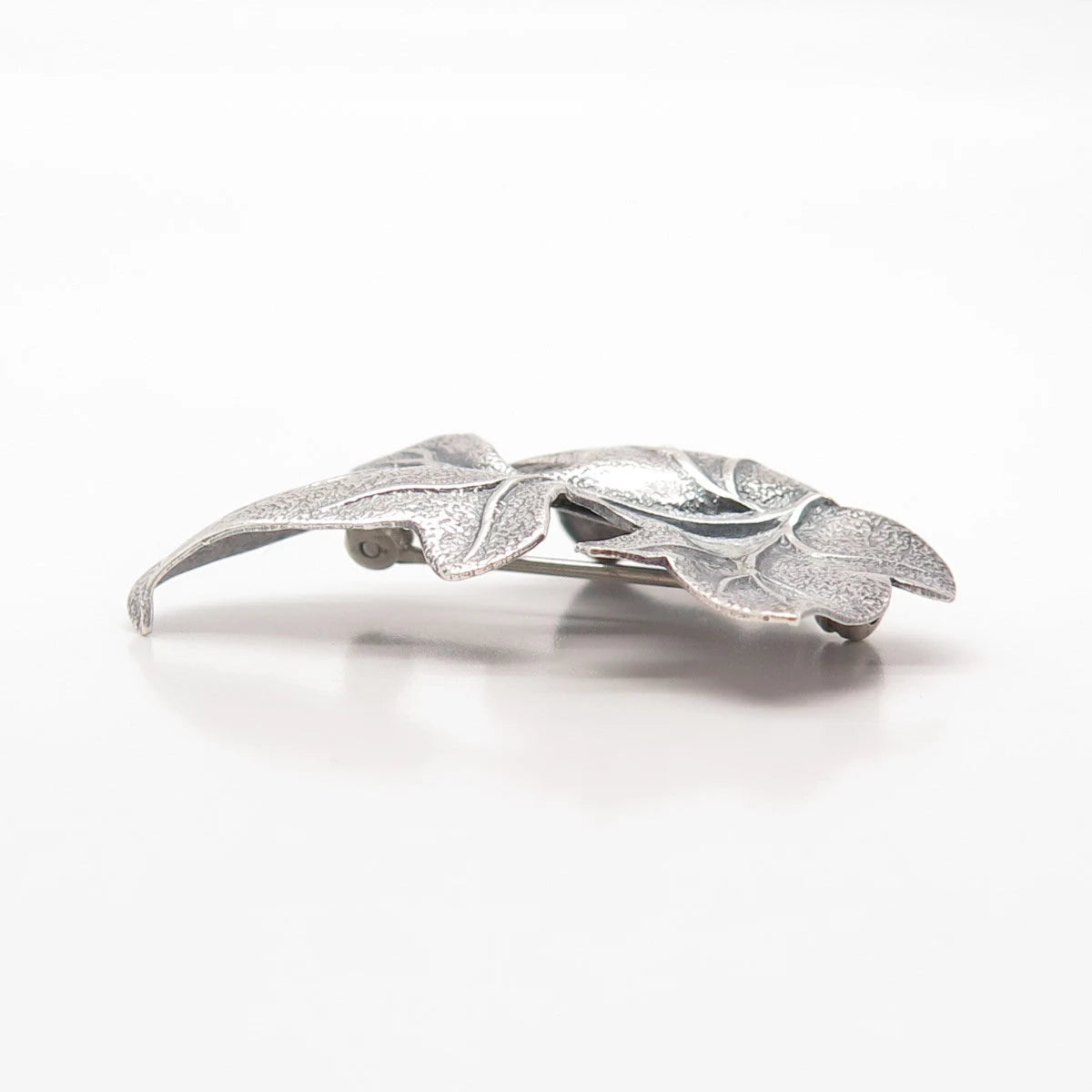 925 Sterling Silver Vintage Beau Leaf Pin Brooch