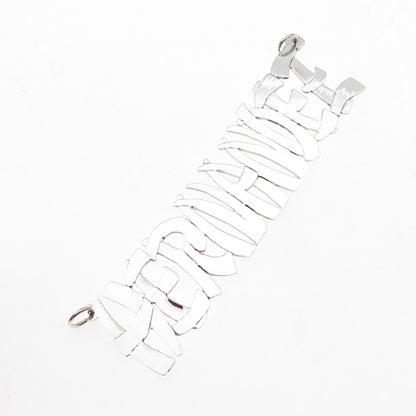 925 Sterling Silver Vintage Hernandez Nameplate Centerpiece Pendant