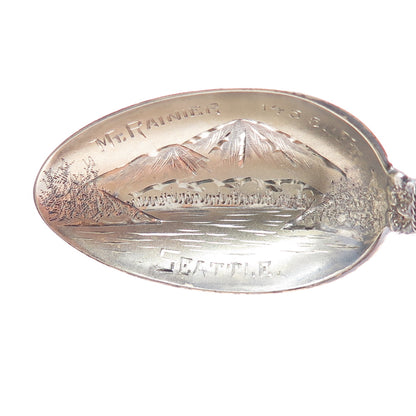 JOSEPH MAYER Sterling Vintage Mt. Rainier Seattle States & Cities Coffee Spoon
