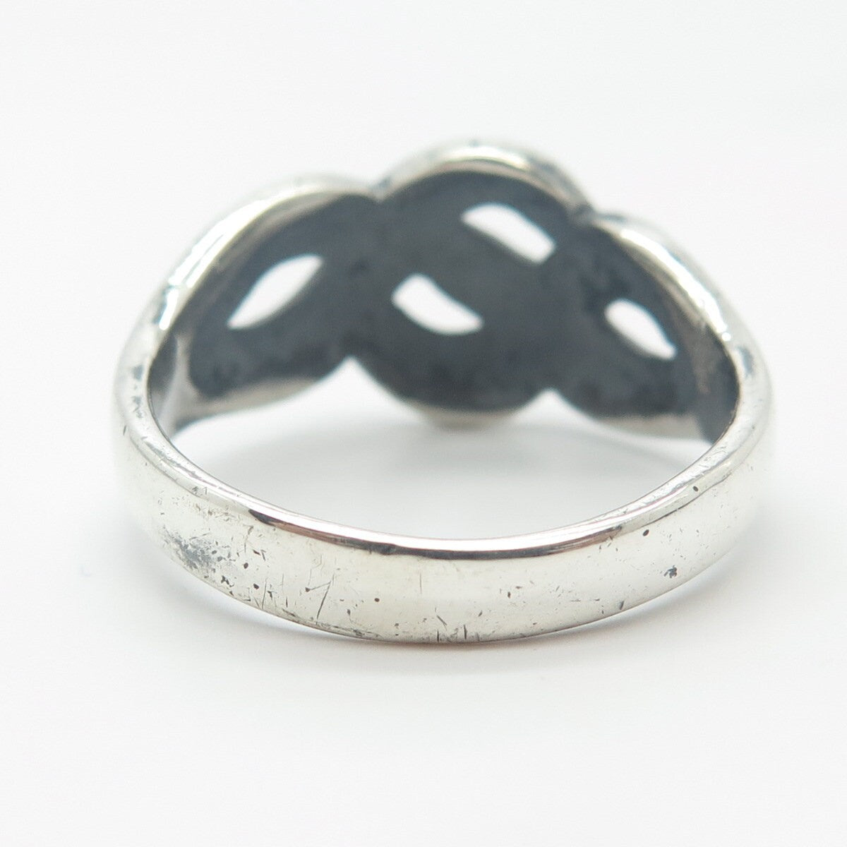 925 Sterling Silver Vintage Celtic Ring Size 11.75