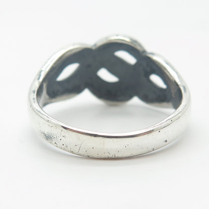 925 Sterling Silver Vintage Celtic Ring Size 11.75