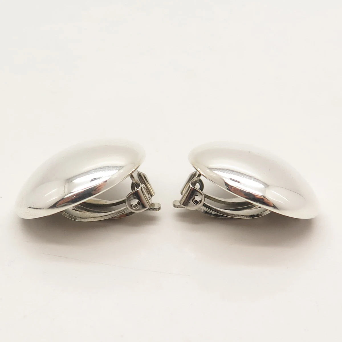 925 Sterling Silver Vintage Mexico Clip On Earrings