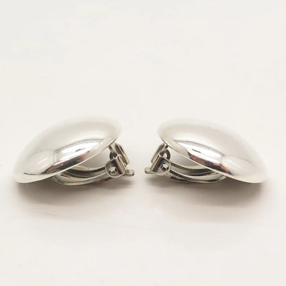 925 Sterling Silver Vintage Mexico Clip On Earrings