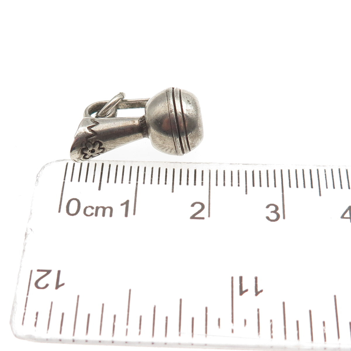 Old Pawn 925 Sterling Silver Vintage Southwestern Pitcher 3D Mini Charm Pendant