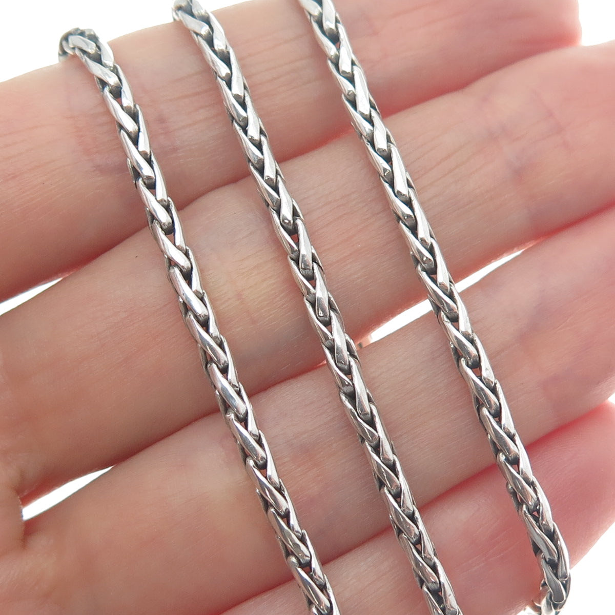 EFFY 925 Sterling Silver Spiga Chain Necklace 18"