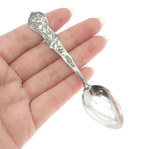 WATSON Sterling Silver Antique Art Deco Illinois States & Cities Coffee Spoon