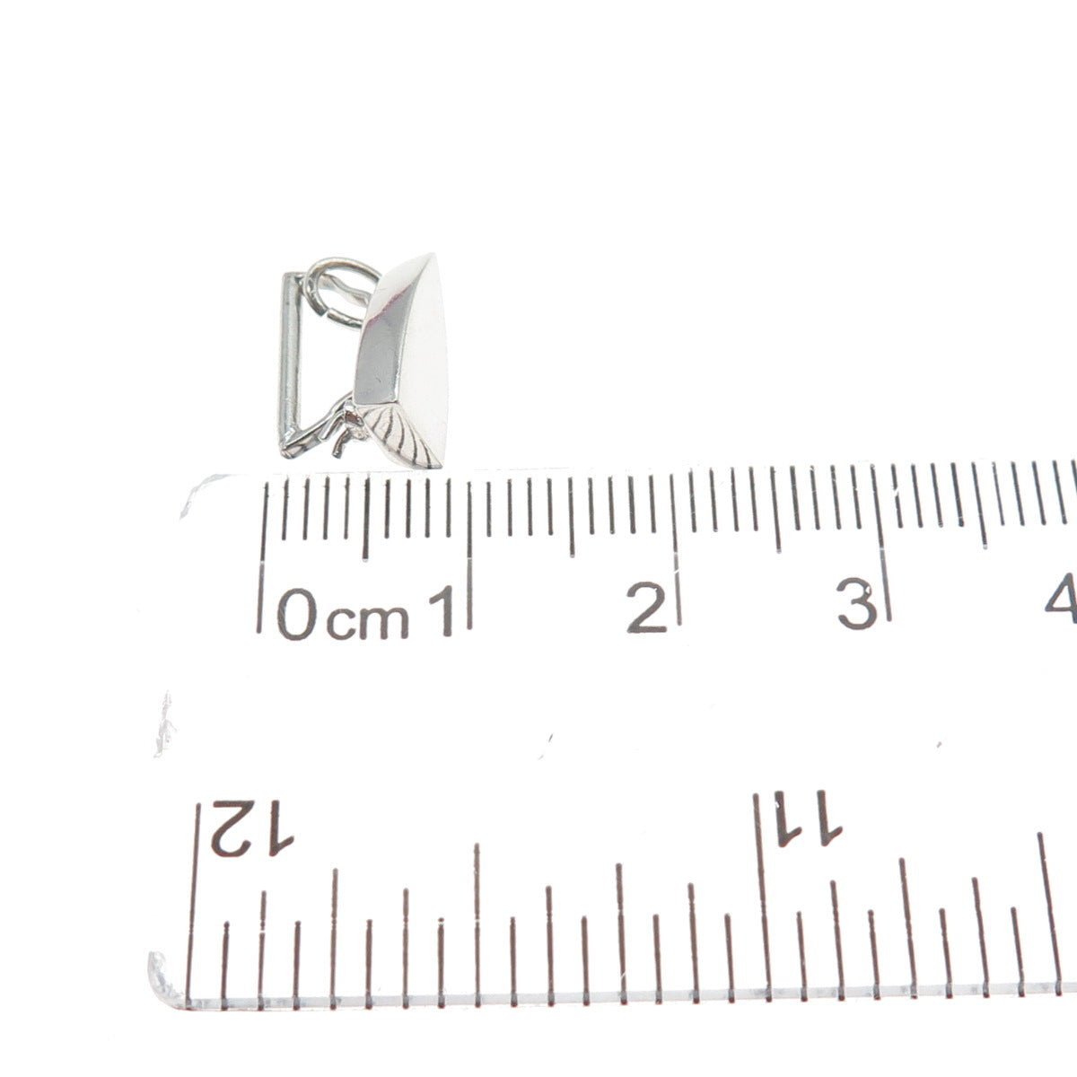 925 Sterling Silver Antique Retro Iron Oxidized Minimalist 3D Charm Pendant