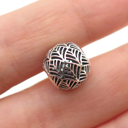 PANDORA 925 Sterling Silver Tropicana Palm Leaf Slide Bead Charm