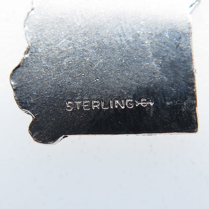GRIFFITH & SONS 925 Sterling Silver Vintage Enamel Missouri Minimalist Pendant