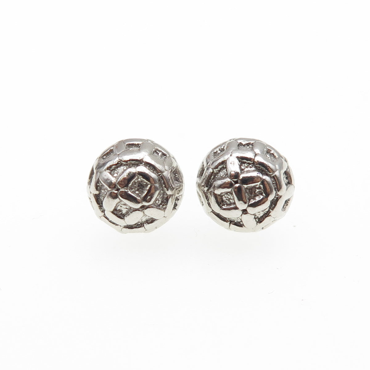 925 Sterling Silver Lucky Number 8 Stud Earrings