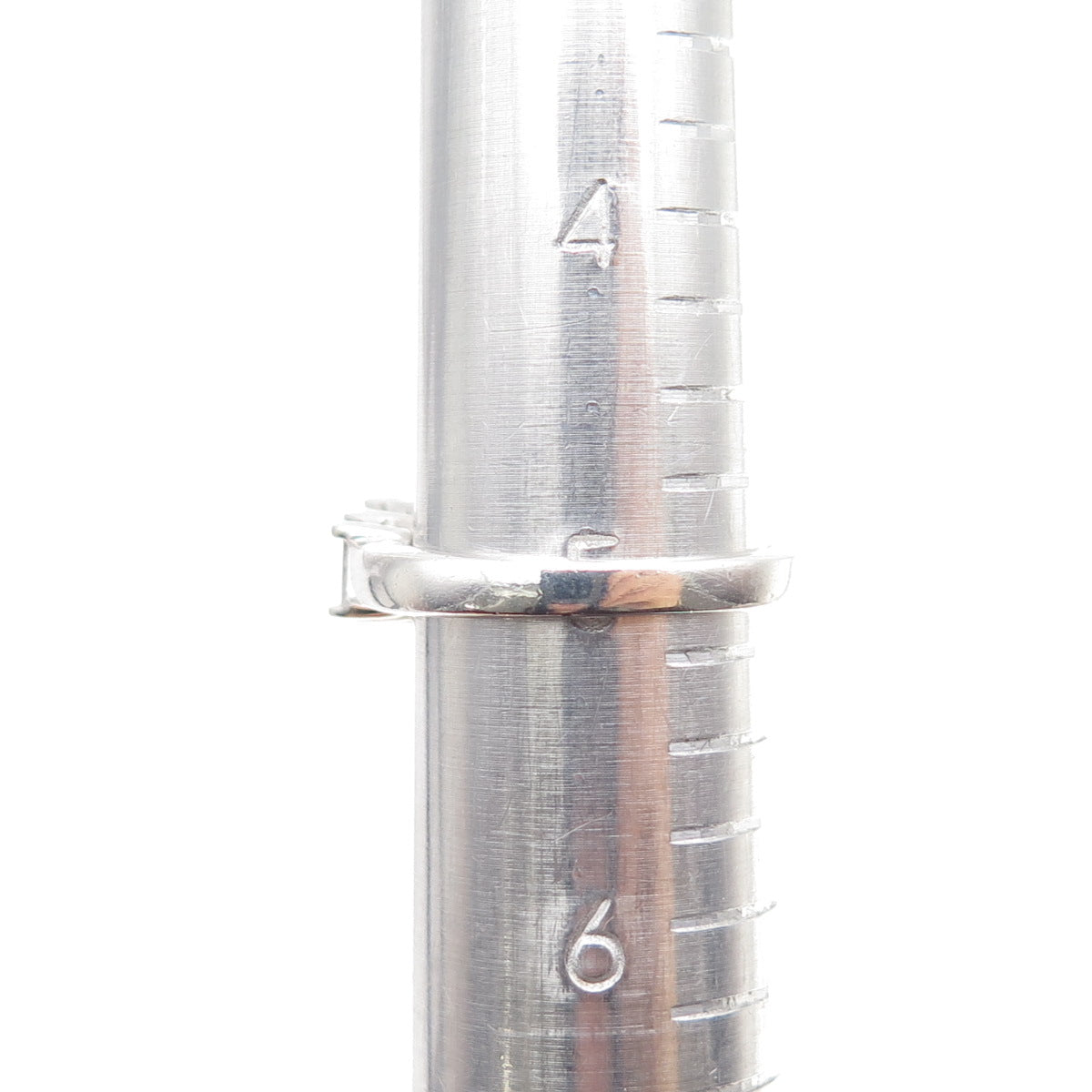 925 Sterling Silver Real Emerald-Cut Ruby & White Topaz Ring Size 5