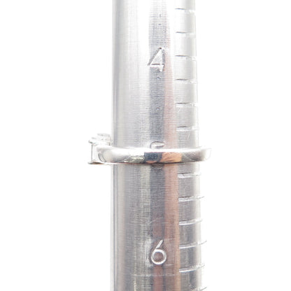 925 Sterling Silver Real Emerald-Cut Ruby & White Topaz Ring Size 5