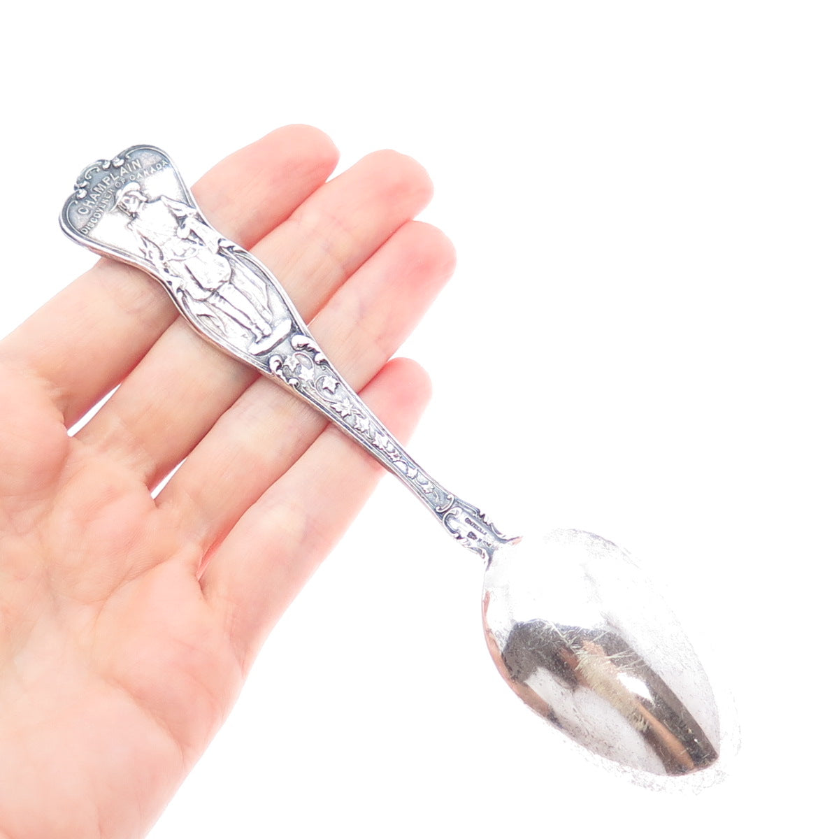 RODEN BROS. 925 Sterling Silver Antique Art Deco Quebec Canada Coffee Spoon