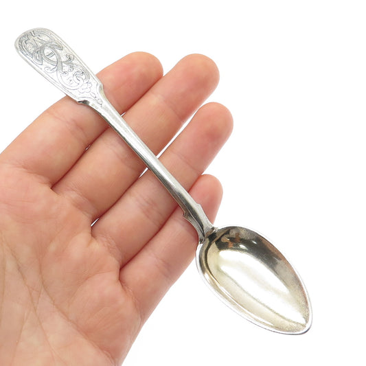 VENIAMIN SAVINSKY 84 Silver Antique 1862 Russian Empire Tea Spoon