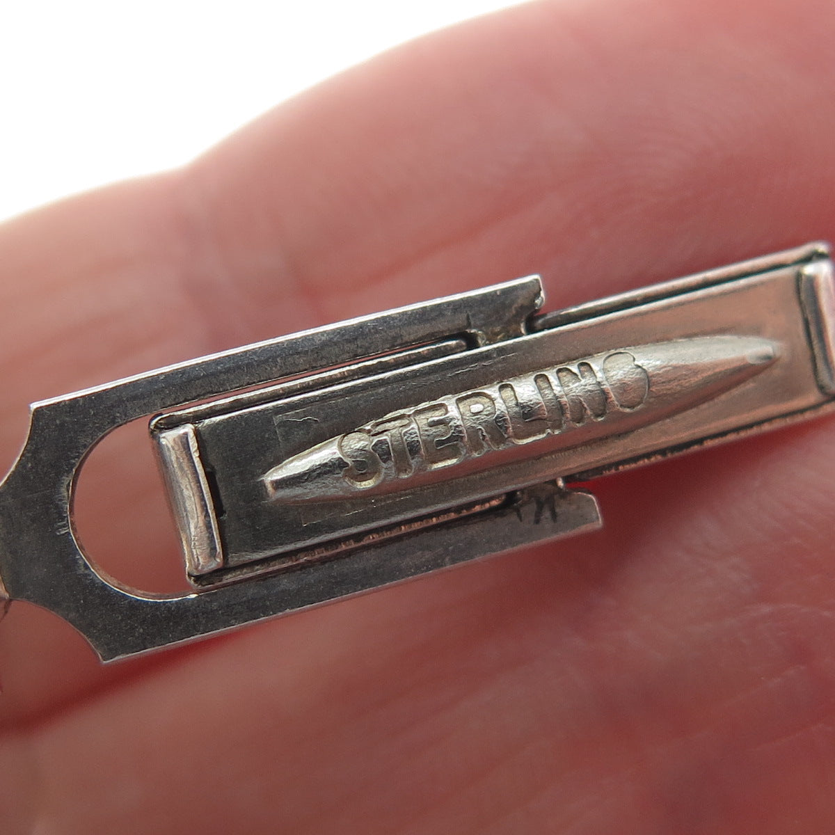 925 Sterling Silver Vintage Letter "M" Initial Cufflinks