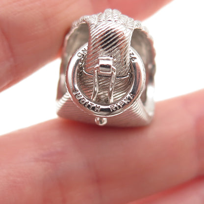 Judith Ripka 925 Sterling Silver Woven Bail for Pendant