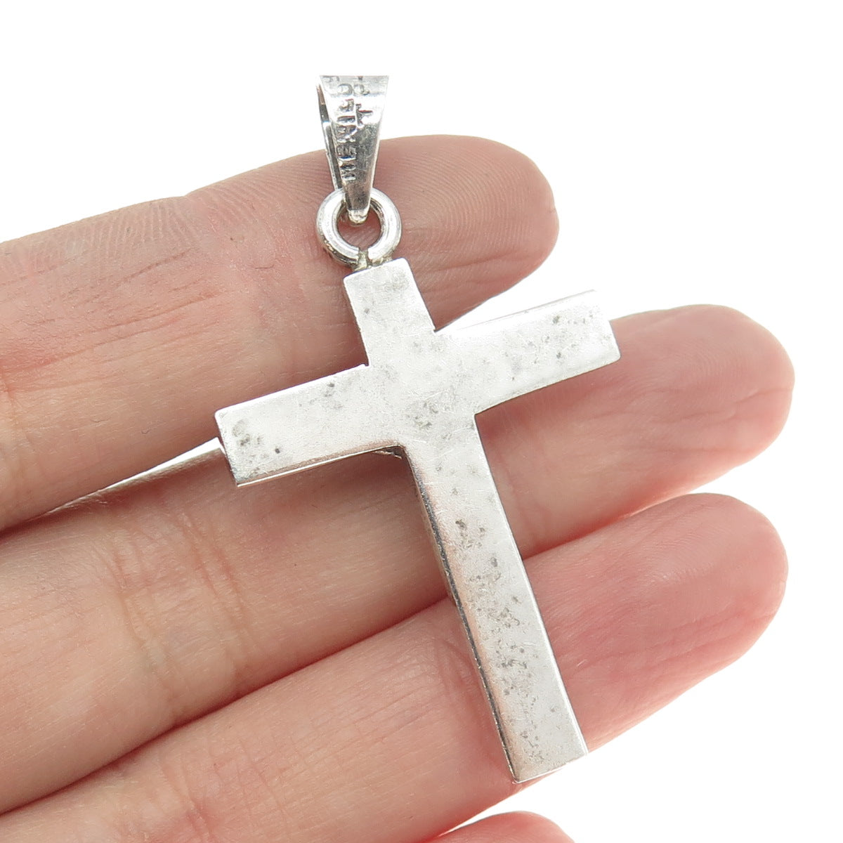 925 Sterling Silver Vintage Mexico Crucifix Cross Pendant