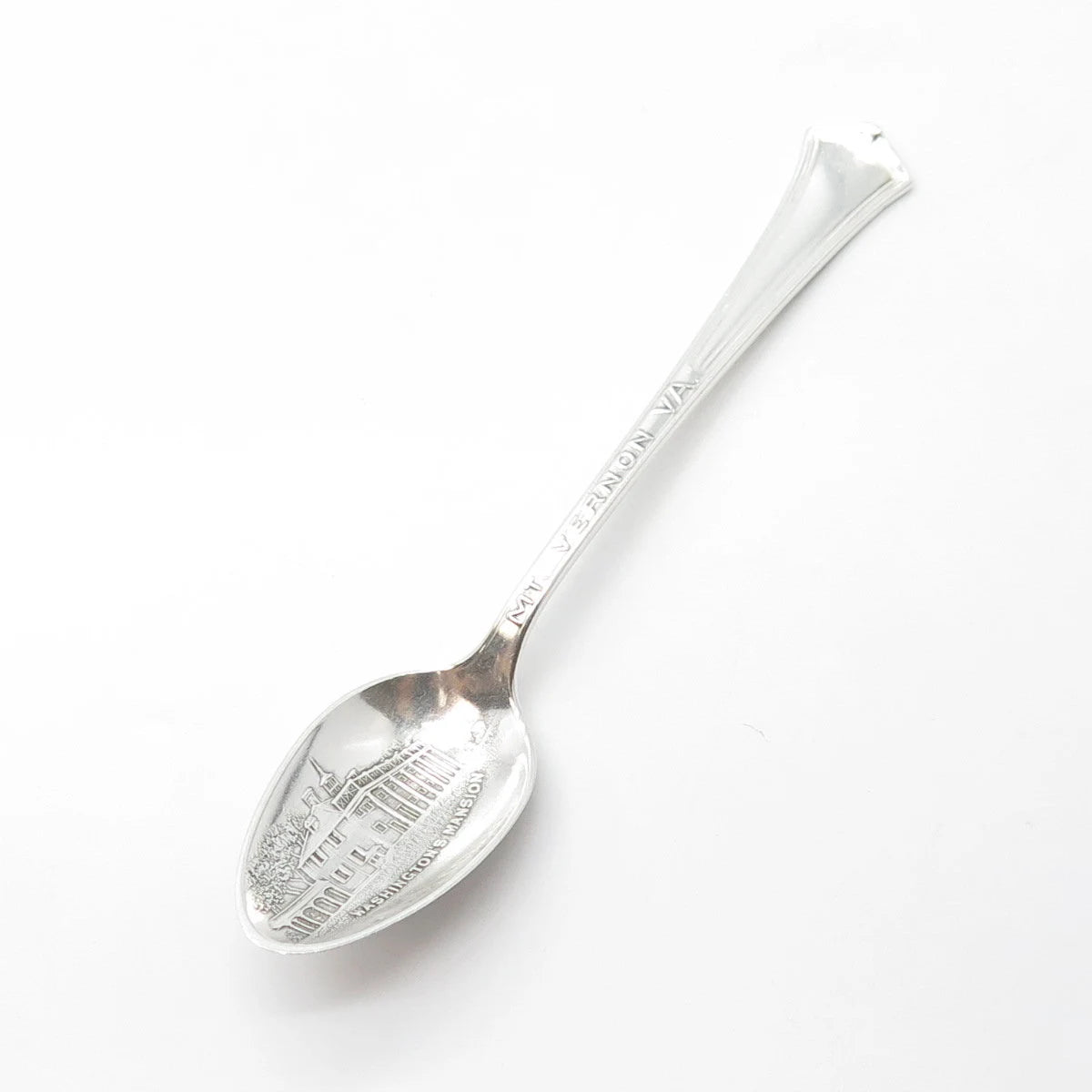 WALLACE SILVER Sterling Silver Antique Art Deco 1915 Mt Vernon Coffee Spoon