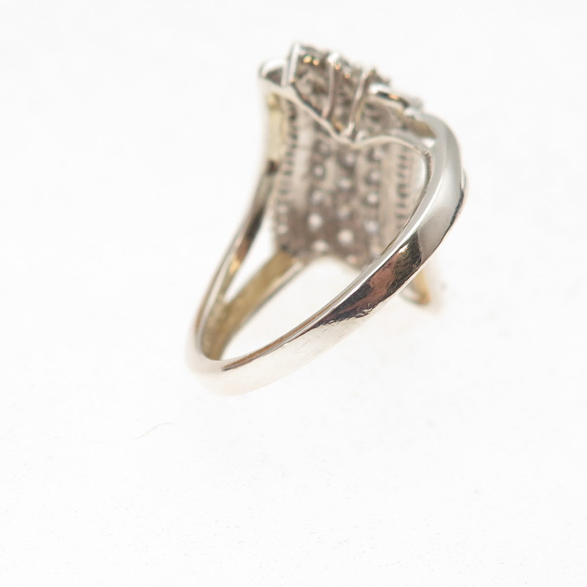 Jane Seymour 925 Sterling Silver Round-Cut C Z Ring Size 7.25