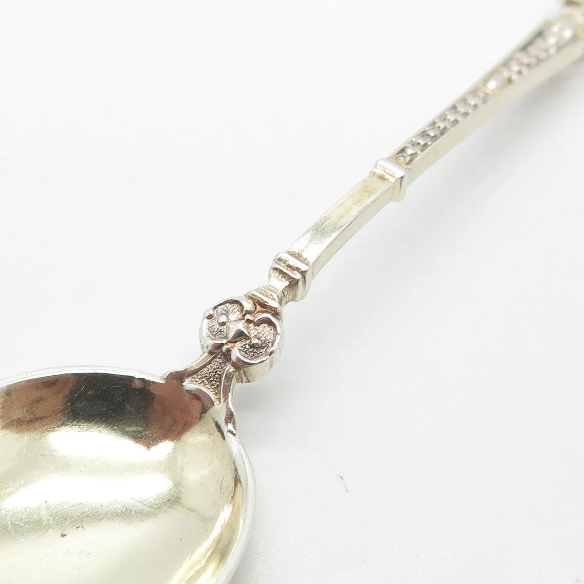 800 Silver Antique Demitasse Tribal God Spoon