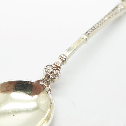 800 Silver Antique Demitasse Tribal God Spoon